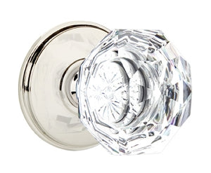 Emtek Diamond Crystal Knob with Watford Rosette