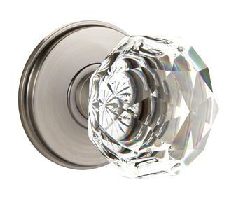 Emtek Diamond Crystal Knob with Watford Rosette