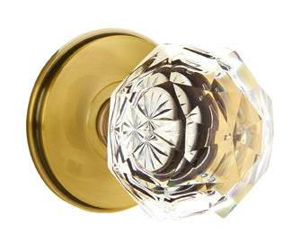 Emtek Diamond Crystal Knob with Watford Rosette