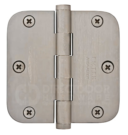 Emtek 3.5 Inch Residential Duty Door Hinges with 5/8 Inch Round Corners  (pair)