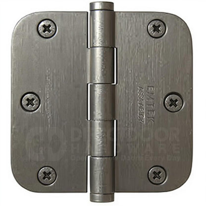 Emtek 91033 3.5 x 3.5 Door Hinge with 5/8 Inch Radius Corner in Petwer
