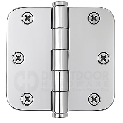 Emtek 91033 3.5 x 3.5 Door Hinge with 5/8 Inch Radius Corner in Polished Chrome