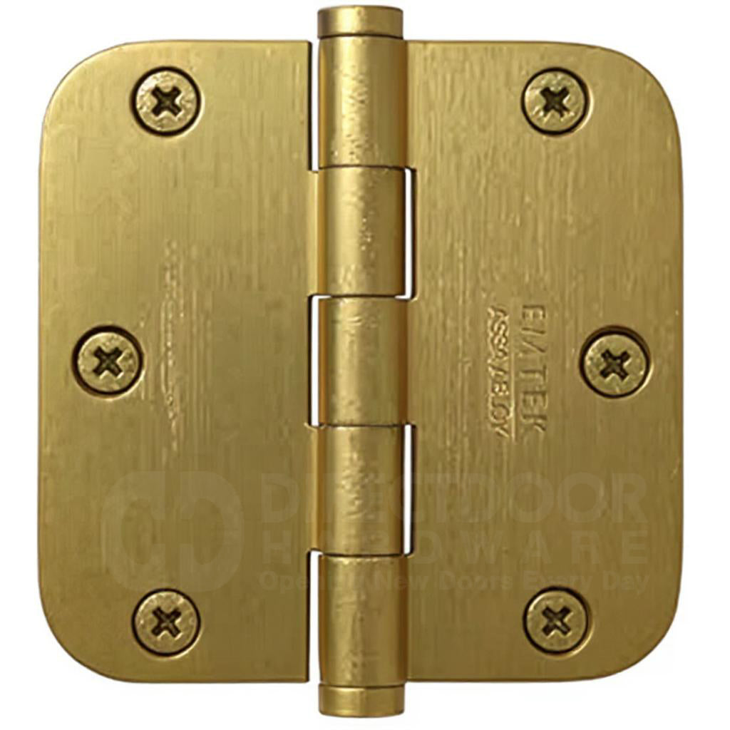 Emtek 91033 3.5 x 3.5 Door Hinge with 5/8 Inch Radius Corner in French Antique