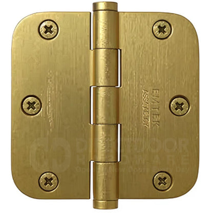 Emtek 91033 3.5 x 3.5 Door Hinge with 5/8 Inch Radius Corner in French Antique