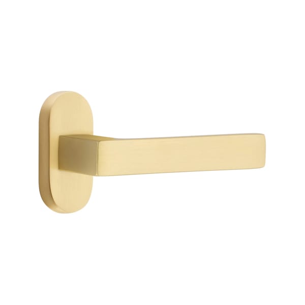 Emtek Dumont Lever with 1.5" x 3" Oval Stretto Rosette