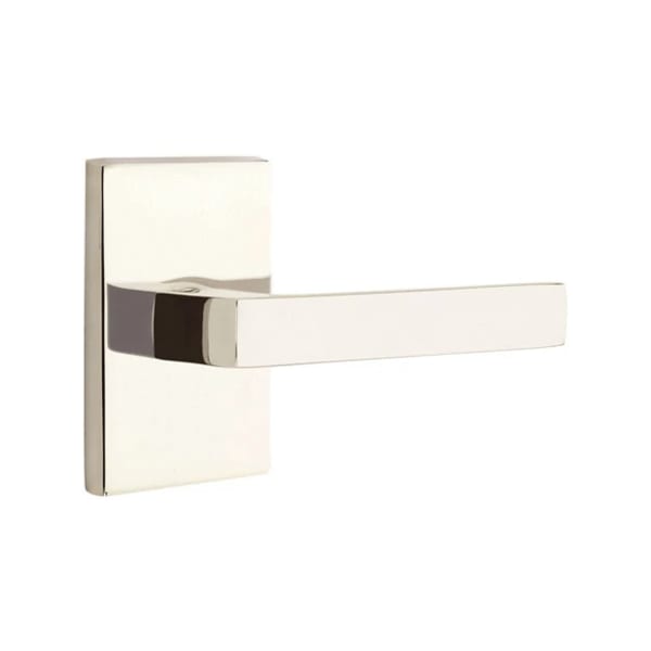 Emtek Dumont Lever with Modern Rectangular Rosette