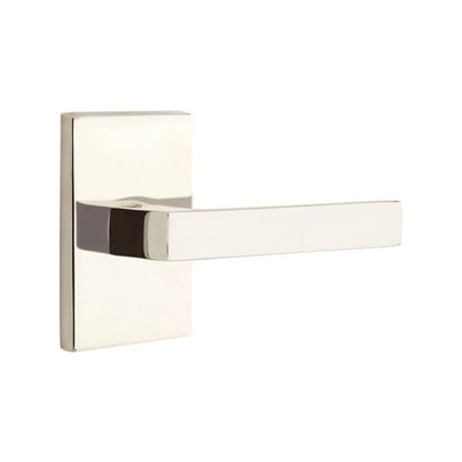 Emtek Dumont Lever with Modern Rectangular Rosette