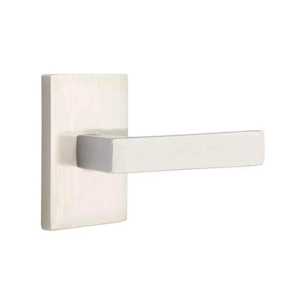 Emtek Dumont Lever with Modern Rectangular Rosette
