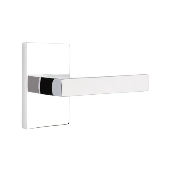 Emtek Dumont Lever with Modern Rectangular Rosette