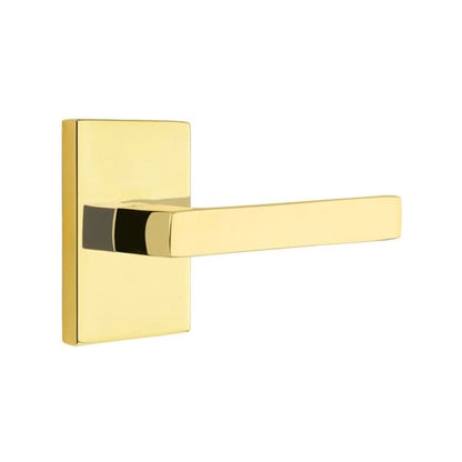Emtek Dumont Lever with Modern Rectangular Rosette