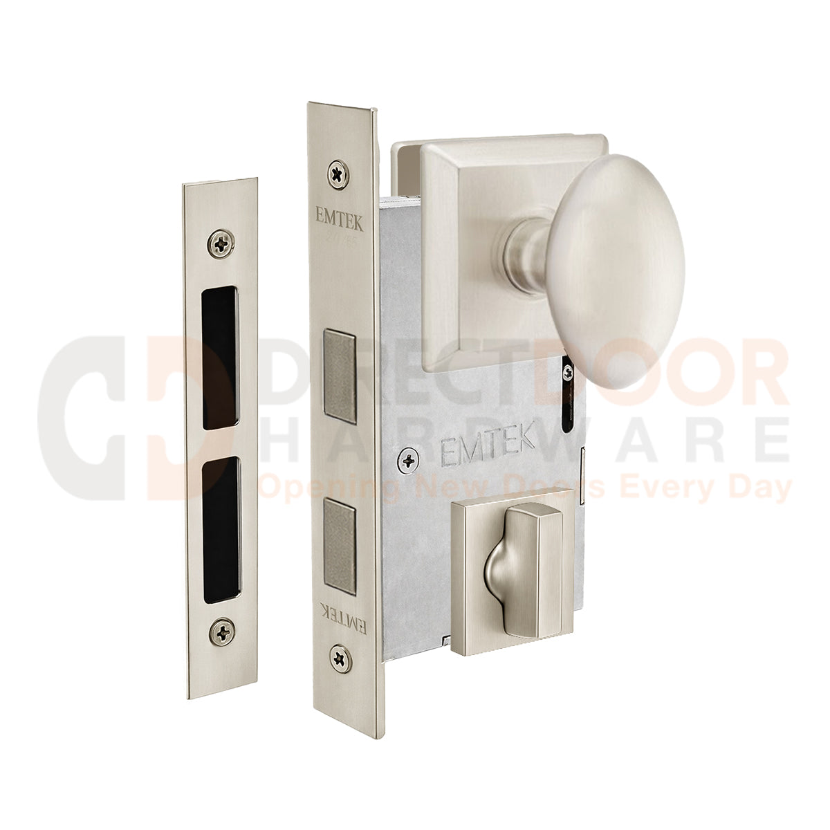 Emtek Egg Interior Mortise Knob with Quincy Rosette
