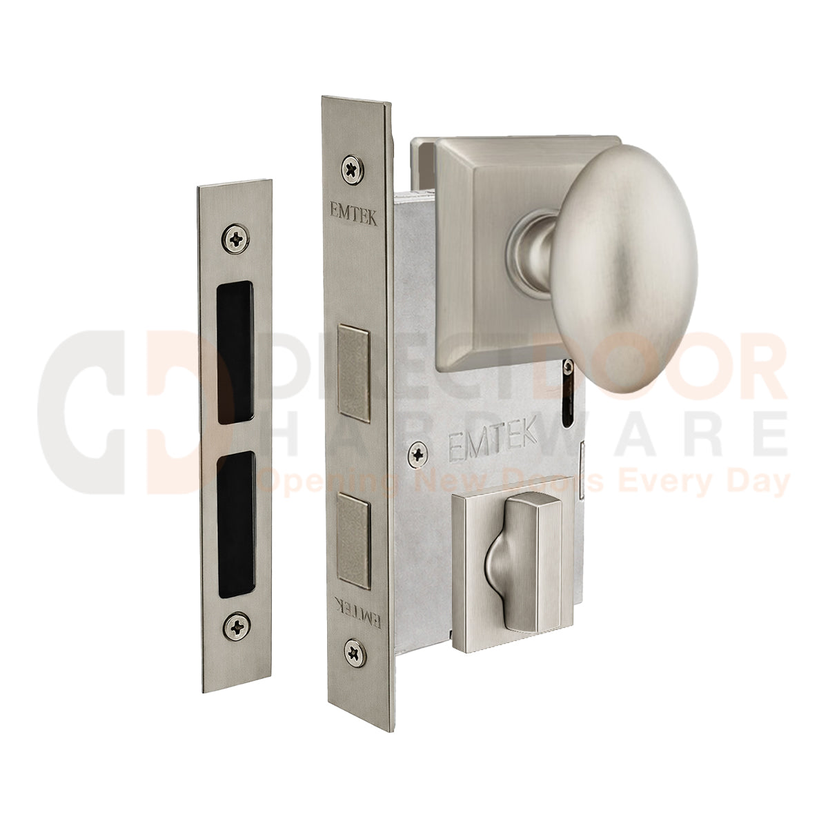 Emtek Egg Interior Mortise Knob with Quincy Rosette