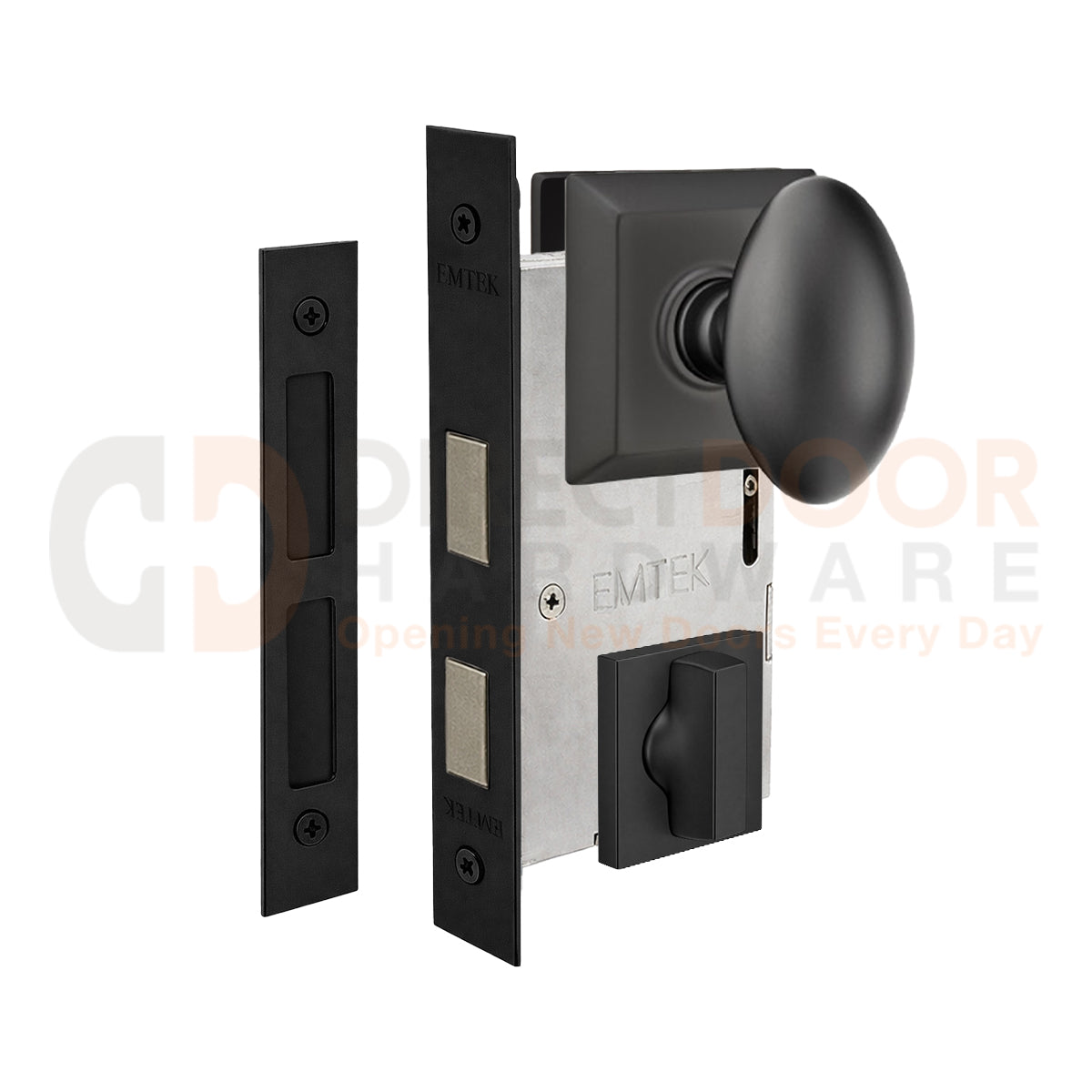 Emtek Egg Interior Mortise Knob with Quincy Rosette