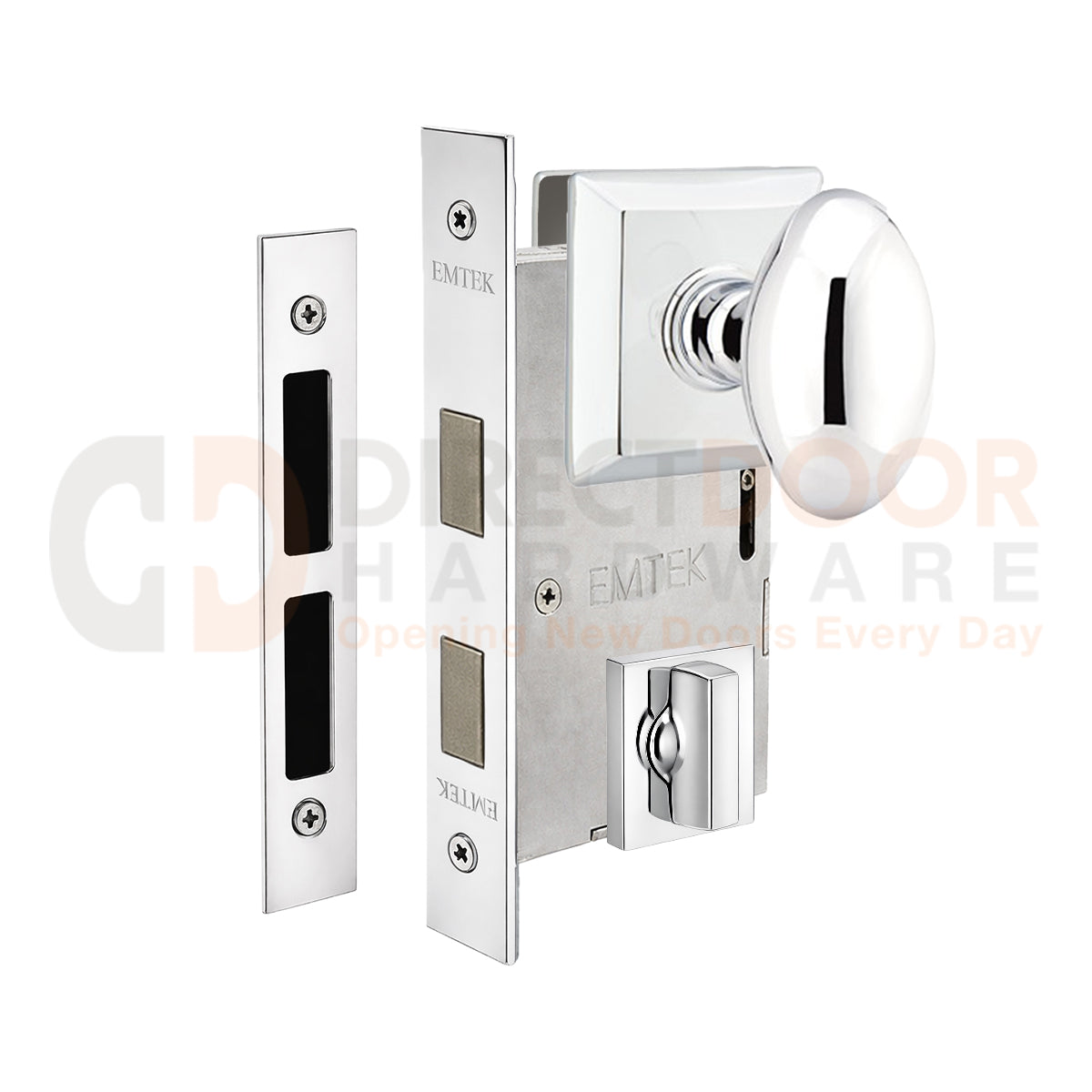 Emtek Egg Interior Mortise Knob with Quincy Rosette