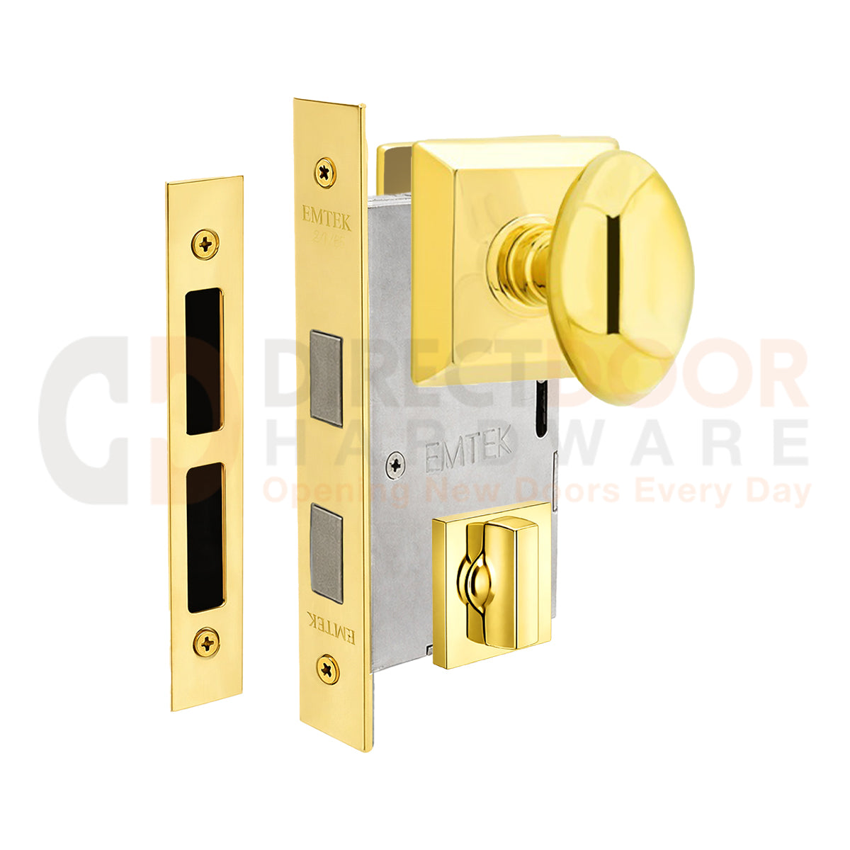 Emtek Egg Interior Mortise Knob with Quincy Rosette