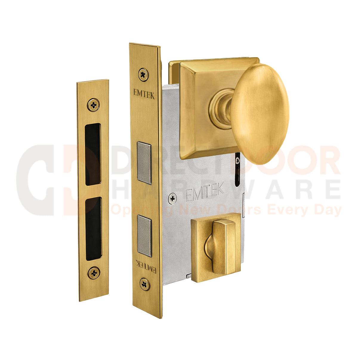 Emtek Egg Interior Mortise Knob with Quincy Rosette