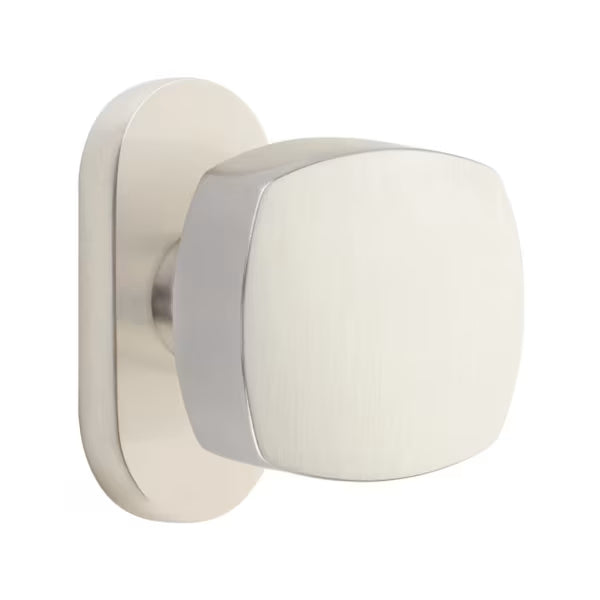 Emtek Freestone Knob with 1.5" x 3" Oval Stretto Rosette