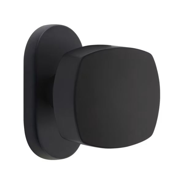 Emtek Freestone Knob with 1.5" x 3" Oval Stretto Rosette