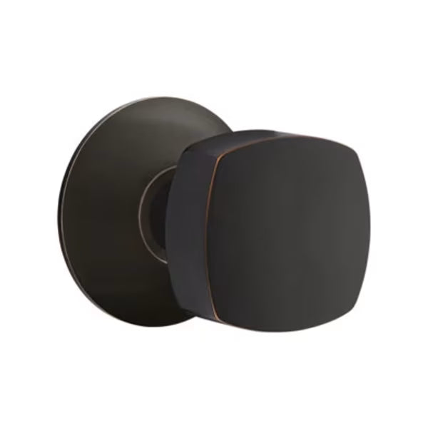 Emtek Freestone Door Knob with Modern Rosette
