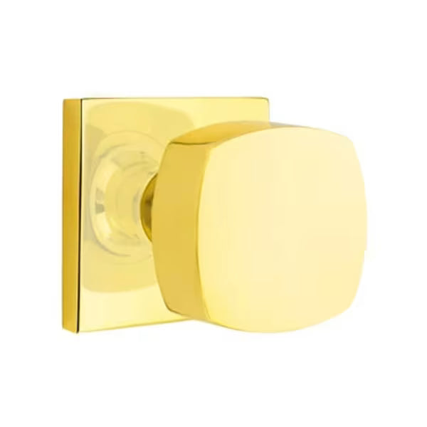 Emtek Freestone Door Knob with Square Rosette