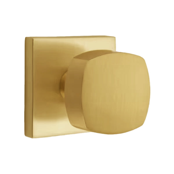 Emtek Freestone Door Knob with Square Rosette
