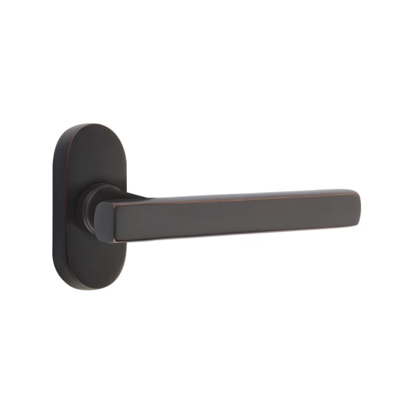 Emtek Freestone Lever with 1.5" x 3" Oval Stretto Rosette