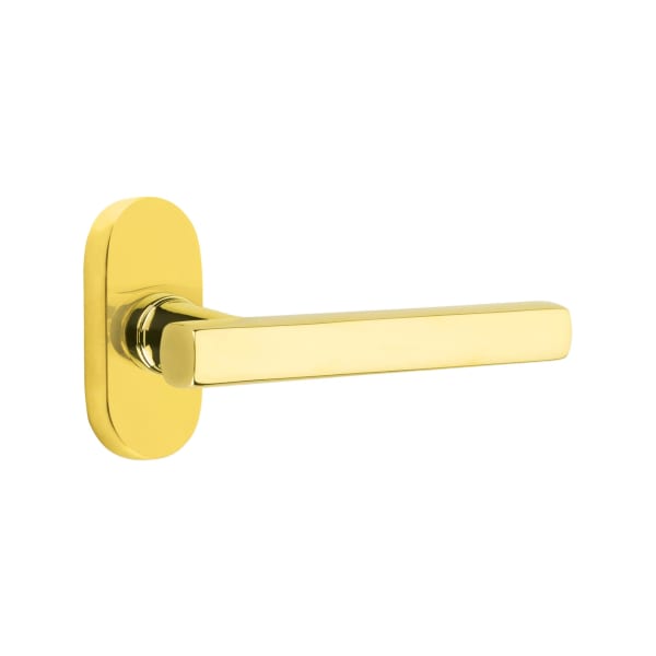 Emtek Freestone Lever with 1.5" x 3" Oval Stretto Rosette