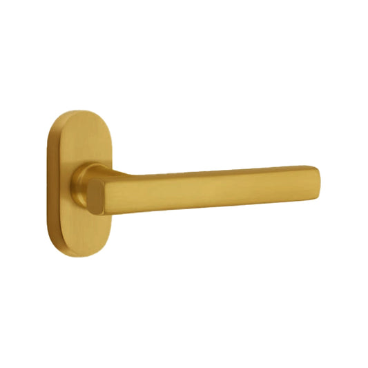 Emtek Freestone Lever with 1.5" x 3" Oval Stretto Rosette