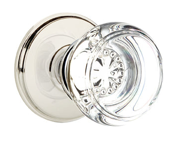 Emtek Georgetown Crystal Knob with Watford Rosette