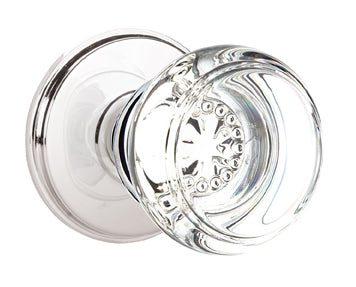 Emtek Georgetown Crystal Knob with Watford Rosette