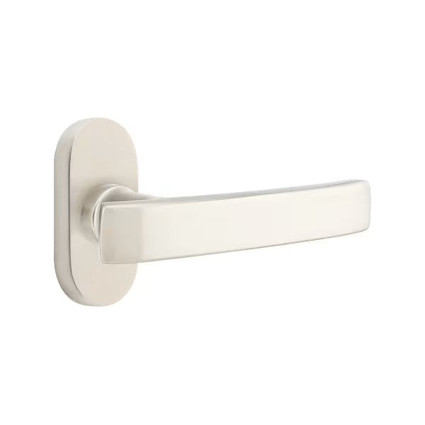 Emtek Geneva Lever with 1.5" x 3" Oval Stretto Rosette