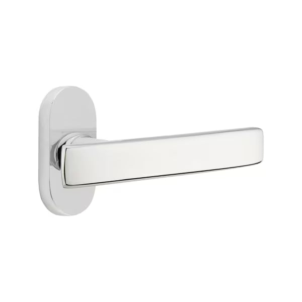 Emtek Geneva Lever with 1.5" x 3" Oval Stretto Rosette