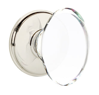 Emtek Hampton Crystal Knob with Watford Rosette