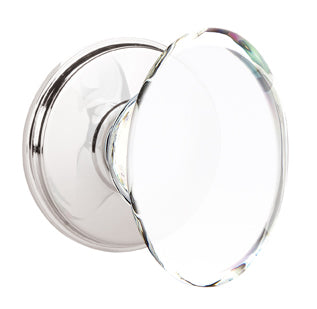Emtek Hampton Crystal Knob with Watford Rosette