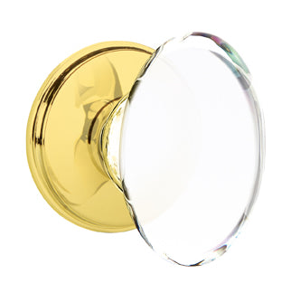 Emtek Hampton Crystal Knob with Watford Rosette