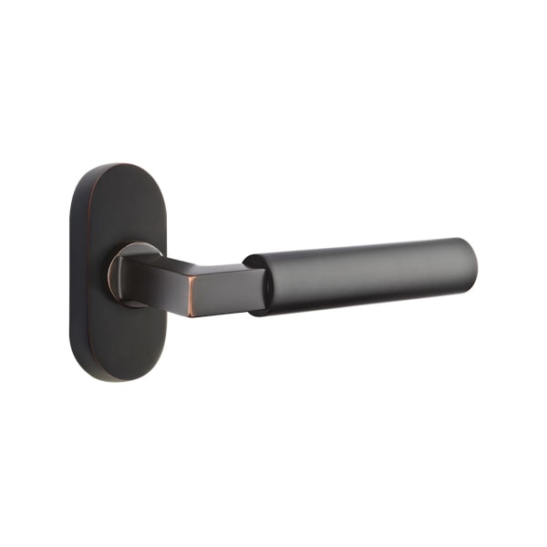 Emtek Hercules Lever with 1.5" x 3" Oval Stretto Rosette