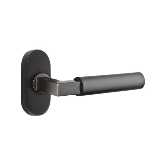 Emtek Hercules Lever with 1.5" x 3" Oval Stretto Rosette