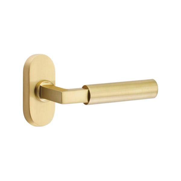 Emtek Hercules Lever with 1.5" x 3" Oval Stretto Rosette