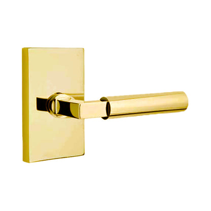 Emtek Hercules Lever Handle with Modern Rectangular Rosette
