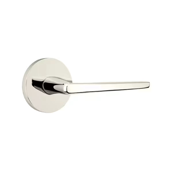 Emtek Hermes Interior Mortise Lever with Disk Rosette