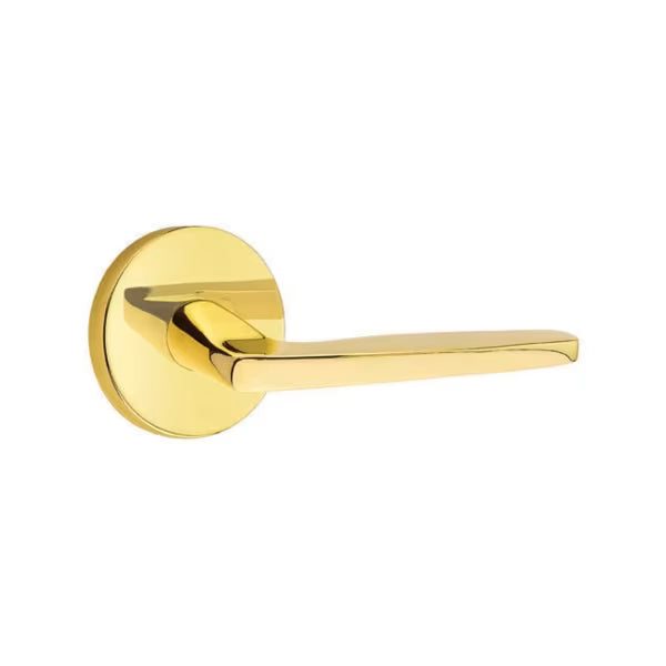 Emtek Hermes Interior Mortise Lever with Disk Rosette