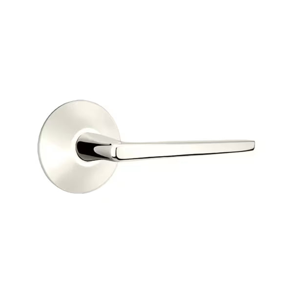 Emtek Hermes Interior Mortise Lever with Modern Rosette