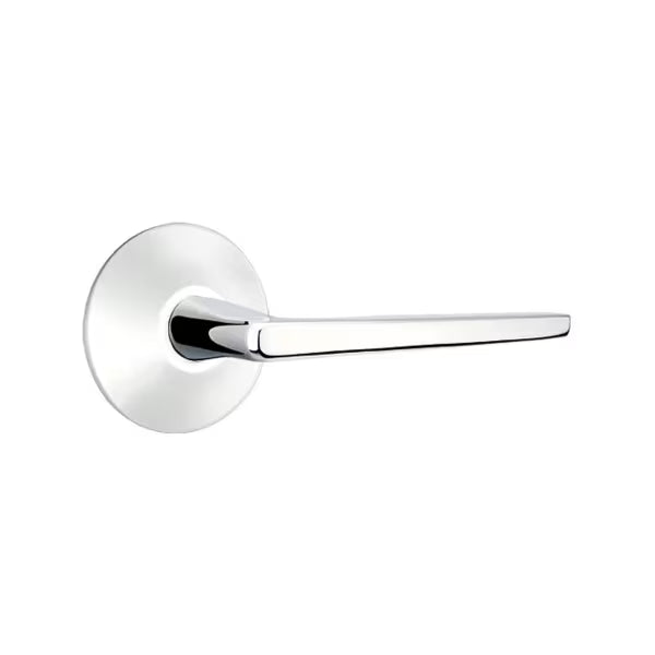 Emtek Hermes Interior Mortise Lever with Modern Rosette