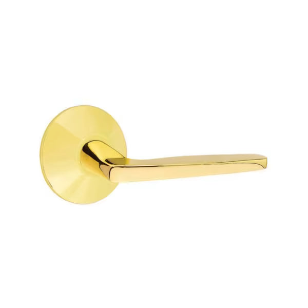 Emtek Hermes Interior Mortise Lever with Modern Rosette