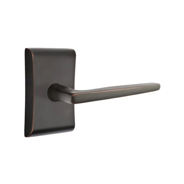 Emtek Hermes Interior Mortise Lever with Neos Rosette
