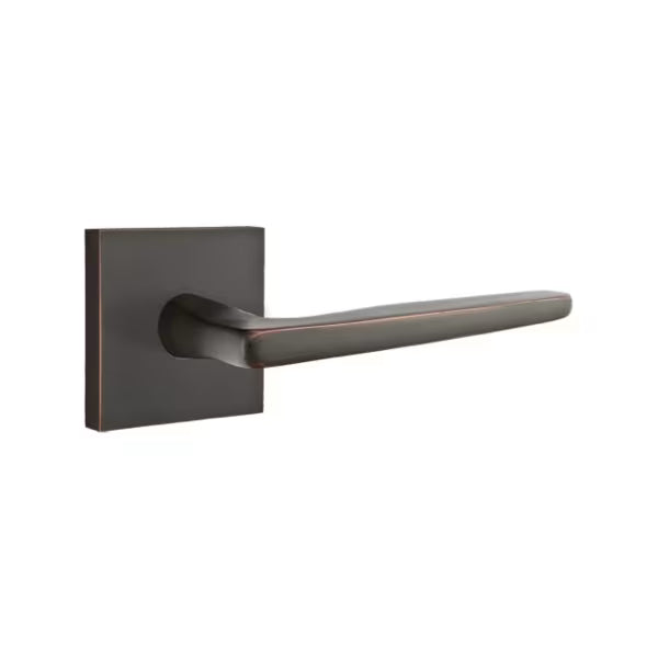 Emtek Hermes Interior Mortise Lever with Square Rosette