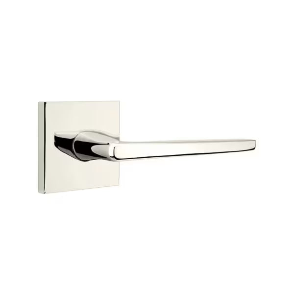 Emtek Hermes Interior Mortise Lever with Square Rosette