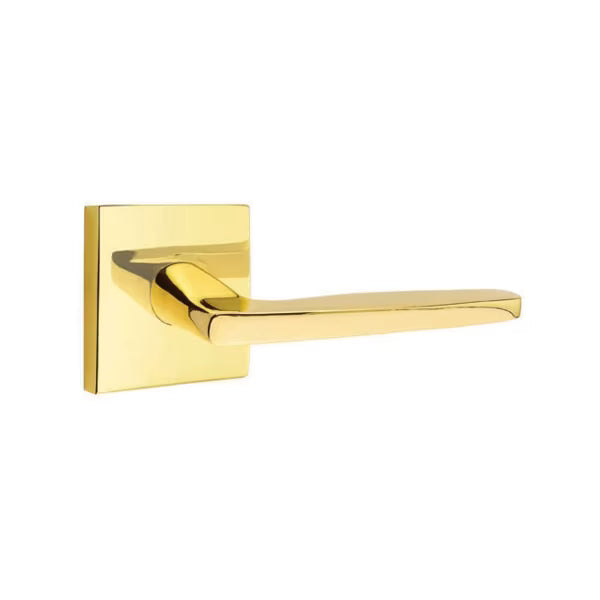 Emtek Hermes Interior Mortise Lever with Square Rosette