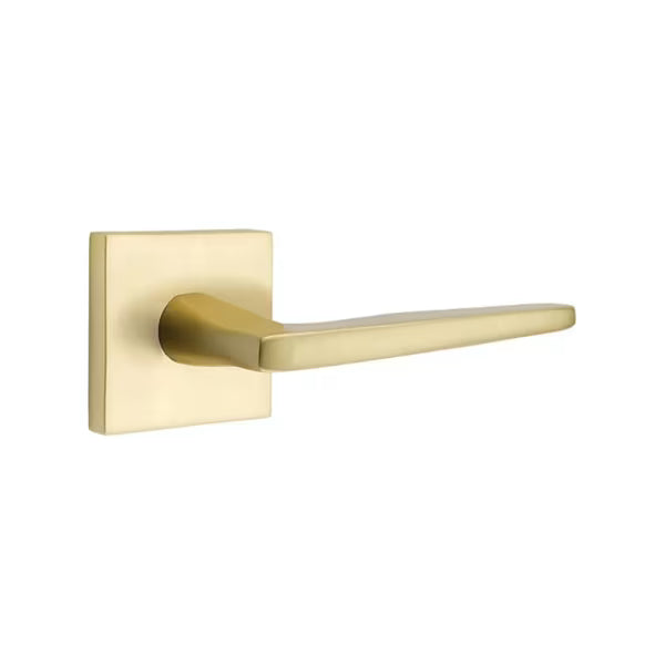 Emtek Hermes Interior Mortise Lever with Square Rosette