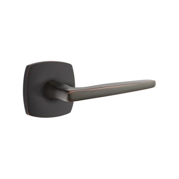 Emtek Hermes Interior Mortise Lever with Urban Rosette